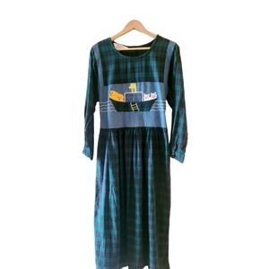 Natural Impressions Prairie Cottage Core Granny Core Dress Noah's Ark Size Med